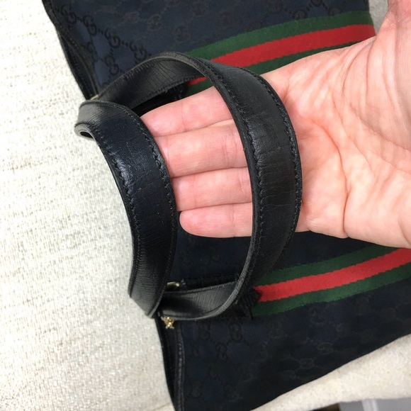 Authentic Gucci Sherry Line tote black monogram canvas - Picture 11 of 15